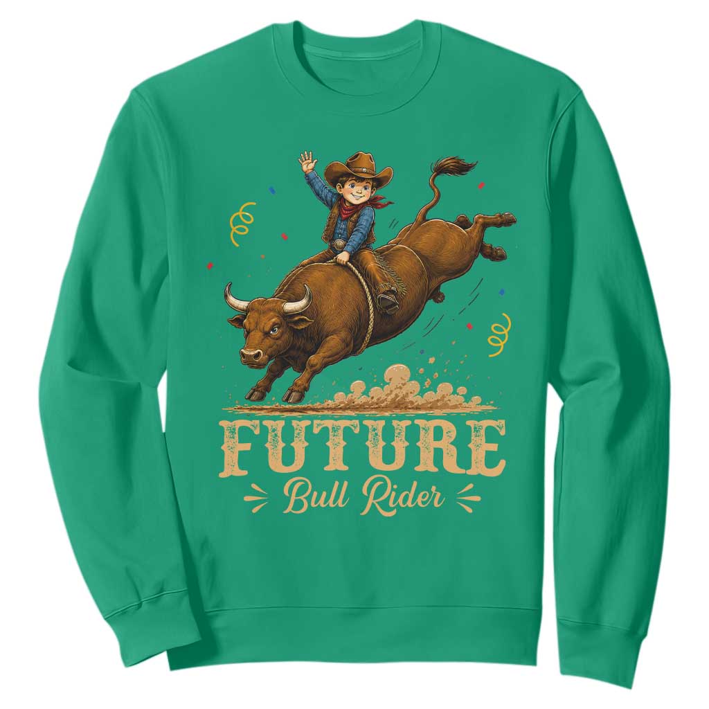 Cute Cowboy Rodeo Western Gift Sweatshirt Future Bull Rider