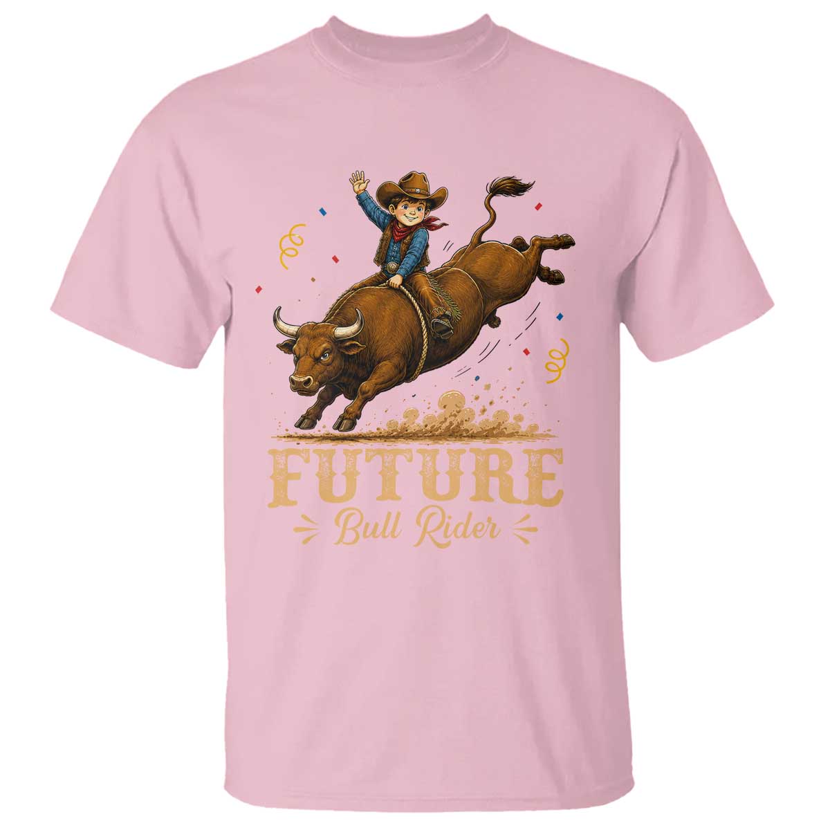 Cute Cowboy Rodeo Western Gift T Shirt Future Bull Rider