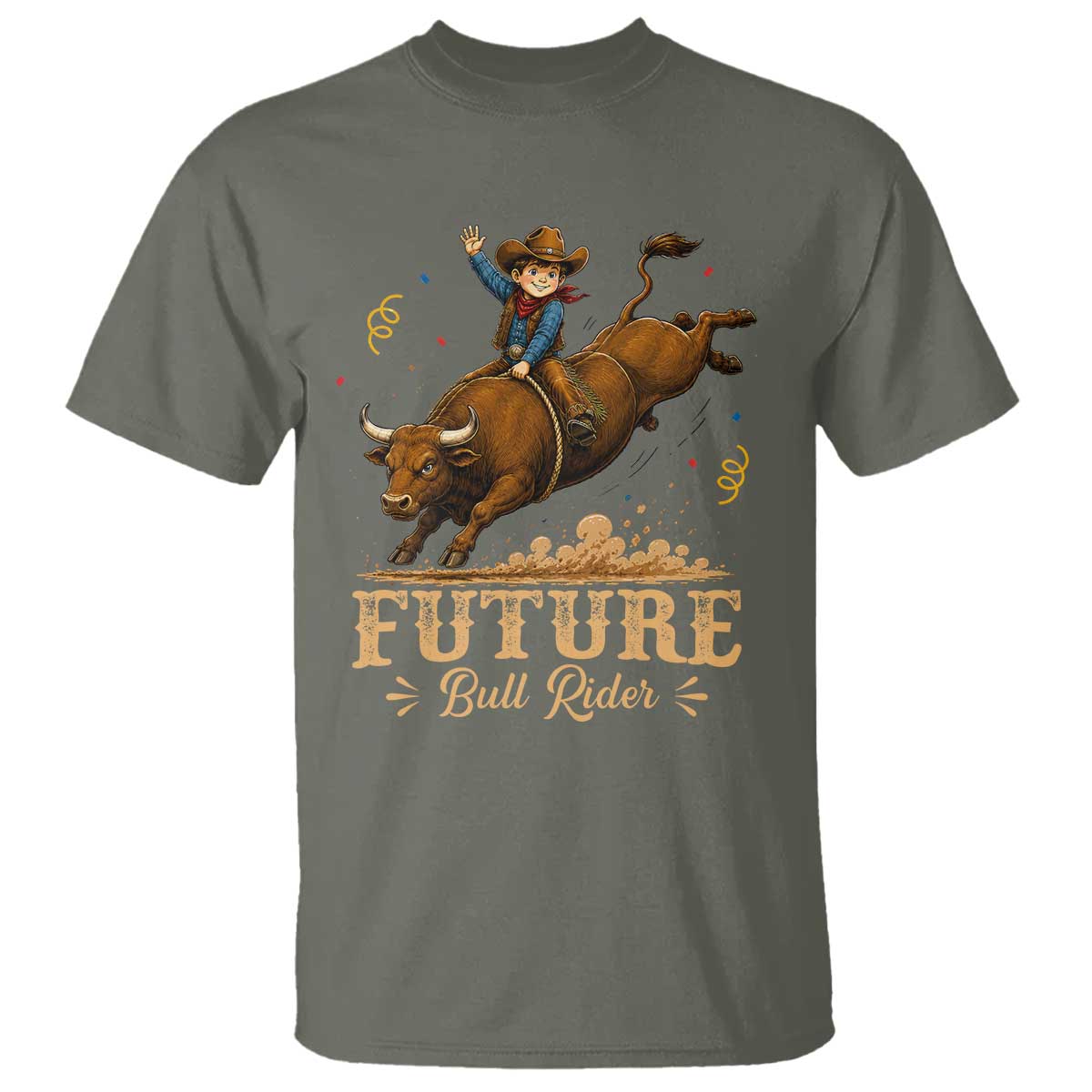 Cute Cowboy Rodeo Western Gift T Shirt Future Bull Rider