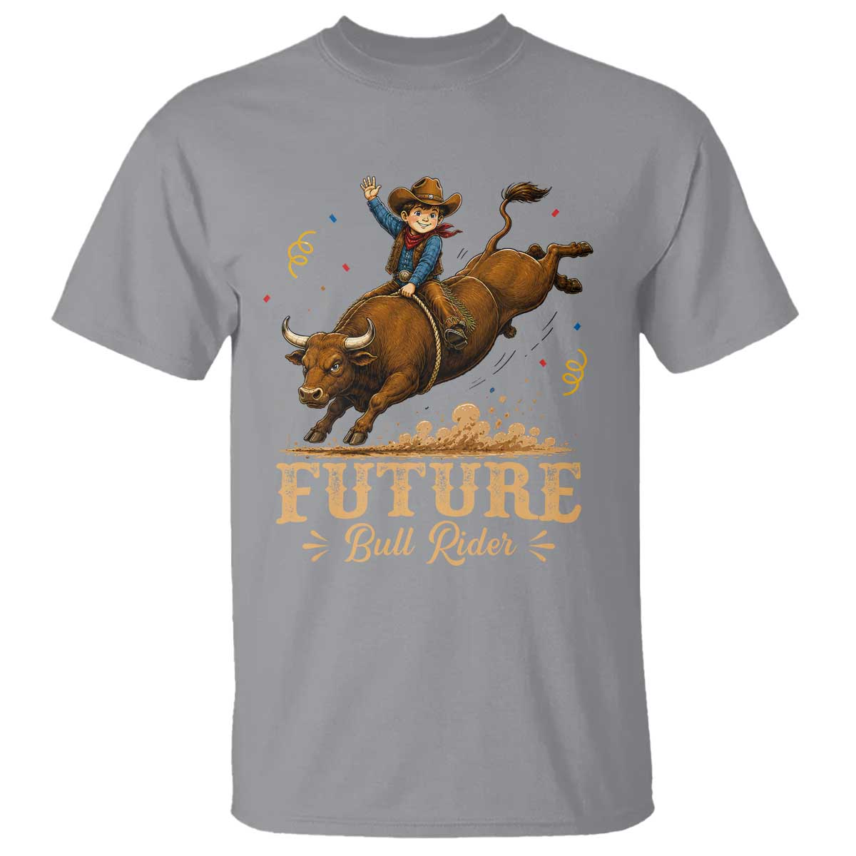 Cute Cowboy Rodeo Western Gift T Shirt Future Bull Rider