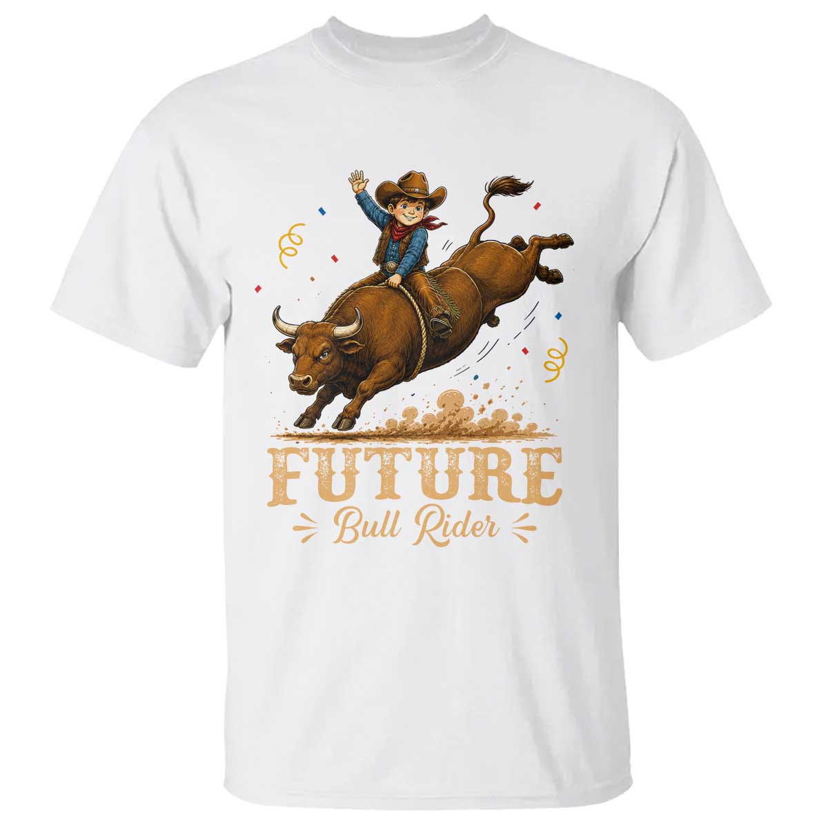 Cute Cowboy Rodeo Western Gift T Shirt Future Bull Rider