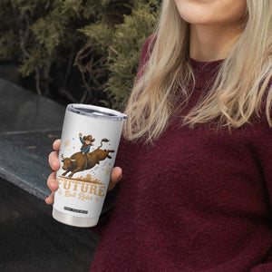 Cute Cowboy Rodeo Western Gift Tumbler Cup Future Bull Rider