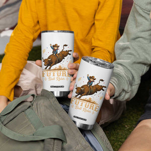 Cute Cowboy Rodeo Western Gift Tumbler Cup Future Bull Rider
