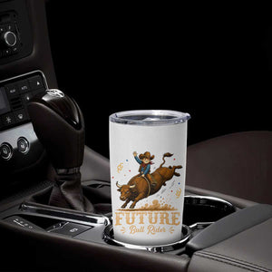Cute Cowboy Rodeo Western Gift Tumbler Cup Future Bull Rider