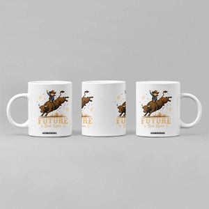Cute Cowboy Rodeo Western Gift Coffee Mug Future Bull Rider