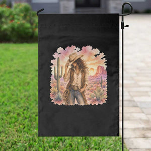 Cowgirl Western Graphic Garden Flag Wild West Boho Desert Rodeo Gift