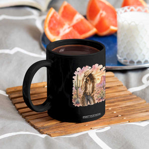 Cowgirl Western Graphic Coffee Mug Wild West Boho Desert Rodeo Gift