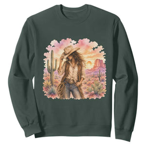 Cowgirl Western Graphic Sweatshirt Wild West Boho Desert Rodeo Gift