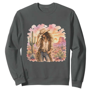 Cowgirl Western Graphic Sweatshirt Wild West Boho Desert Rodeo Gift