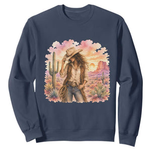Cowgirl Western Graphic Sweatshirt Wild West Boho Desert Rodeo Gift