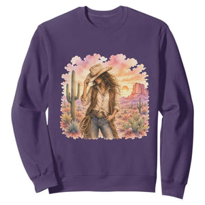 Cowgirl Western Graphic Sweatshirt Wild West Boho Desert Rodeo Gift