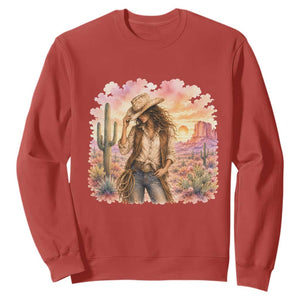 Cowgirl Western Graphic Sweatshirt Wild West Boho Desert Rodeo Gift
