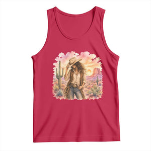 Cowgirl Western Graphic Tank Top Wild West Boho Desert Rodeo Gift