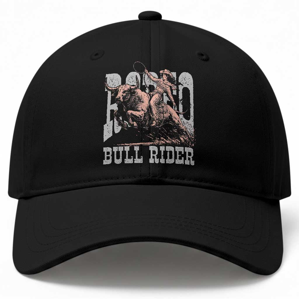 Vintage Bull Rider Cowgirl Baseball Cap Rodeo Western Country Gift