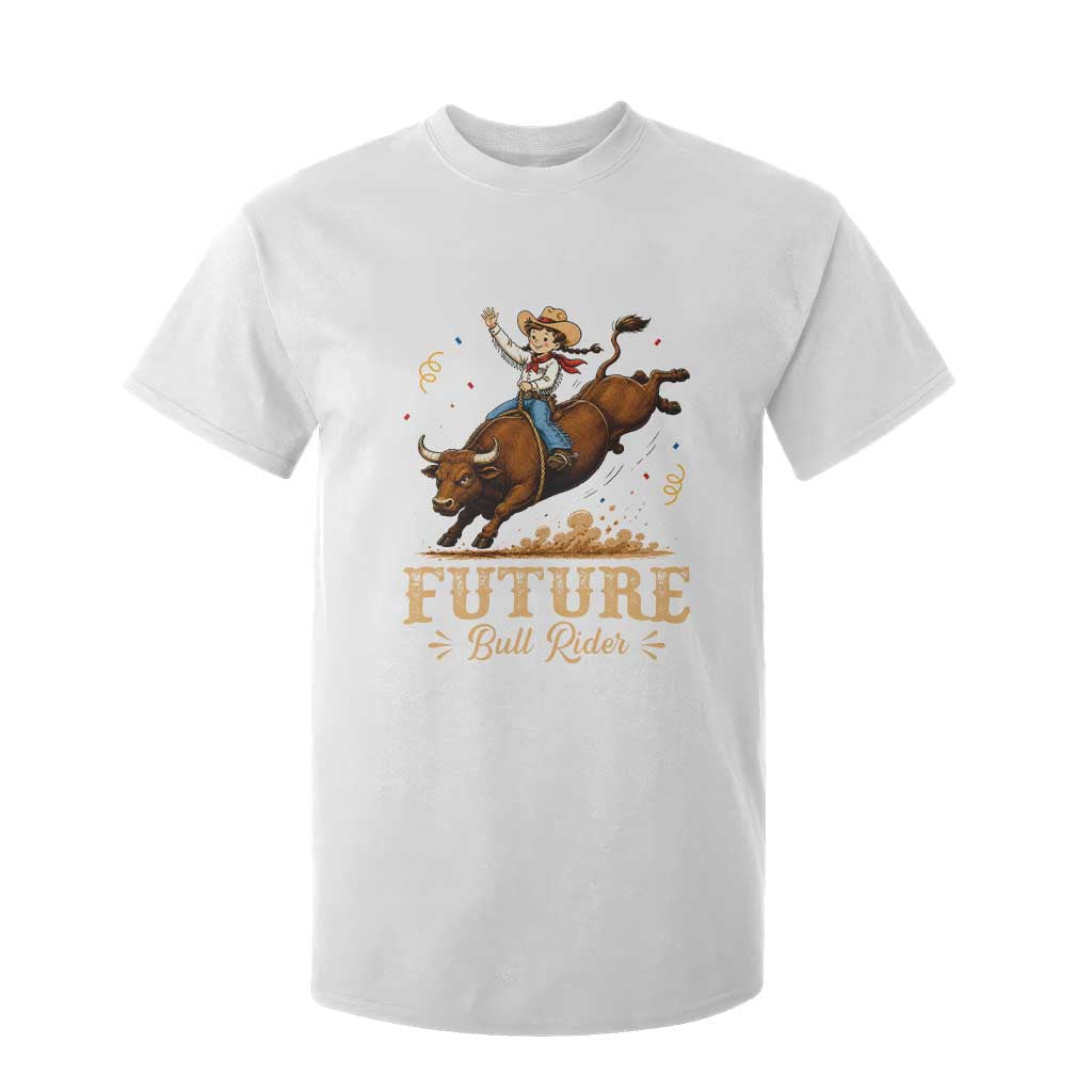 Cute Cowgirl Rodeo Western Gift T Shirt For Kid Future Bull Rider