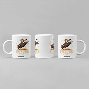 Cute Cowgirl Rodeo Western Gift Coffee Mug Future Bull Rider