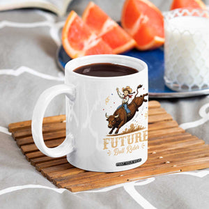 Cute Cowgirl Rodeo Western Gift Coffee Mug Future Bull Rider