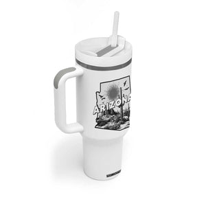 Arizona Cactus Vintage State Map Desert Gift Tumbler With Handle TS12 Print Your Wear