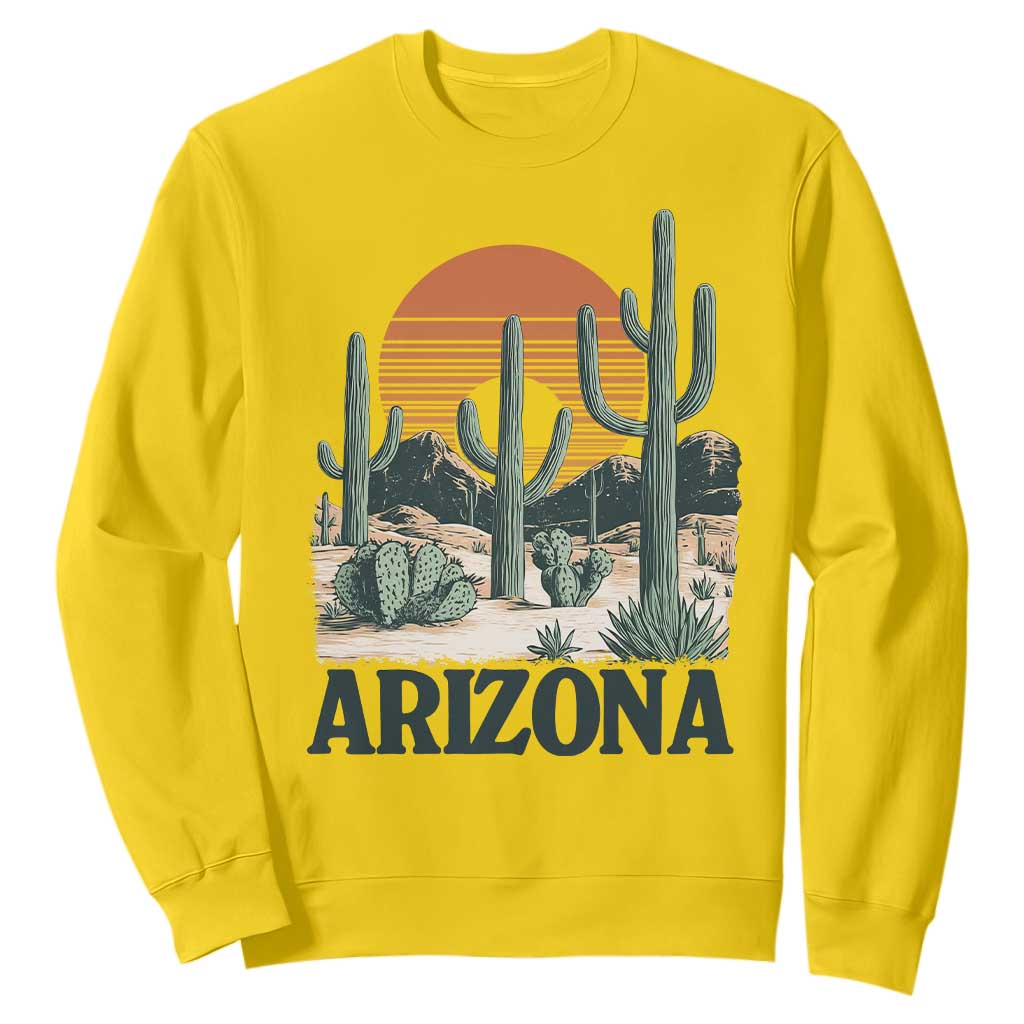 Arizona Desert Sunset Sweatshirt Vintage Cactus Grand Canyon State Gift TS12 Daisy Print Your Wear