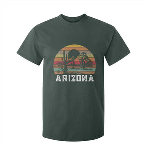 Arizona T Shirt For Kid Retro Desert Landscape Cactus Lover Gift TS12 Dark Forest Green Print Your Wear