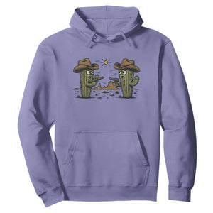 Funny Lone Star Cactus Cowboy Gunfight Gift Hoodie TS12 Violet Print Your Wear