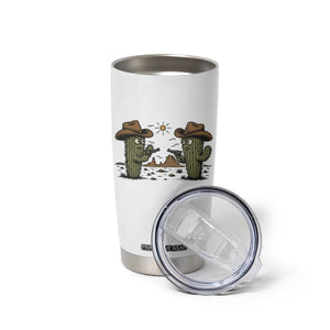 Funny Lone Star Cactus Cowboy Gunfight Gift Tumbler Cup TS12 Print Your Wear