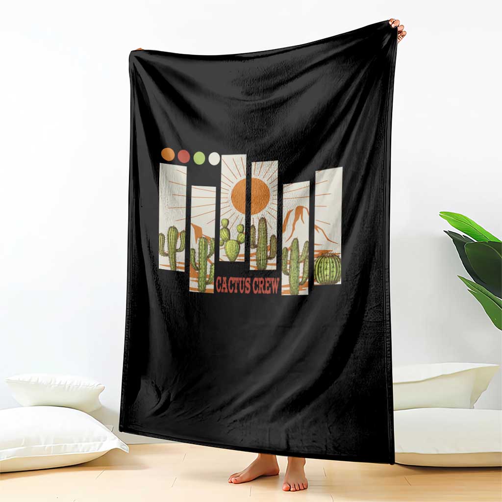 Succulent Plant Lover Gift Throw Blanket Cactus Crew TS12 Print Your Wear