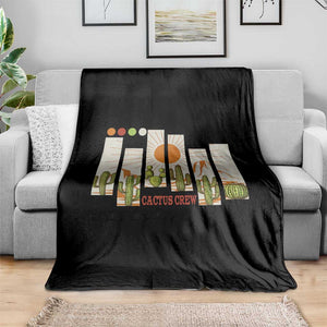 Succulent Plant Lover Gift Throw Blanket Cactus Crew TS12 Print Your Wear