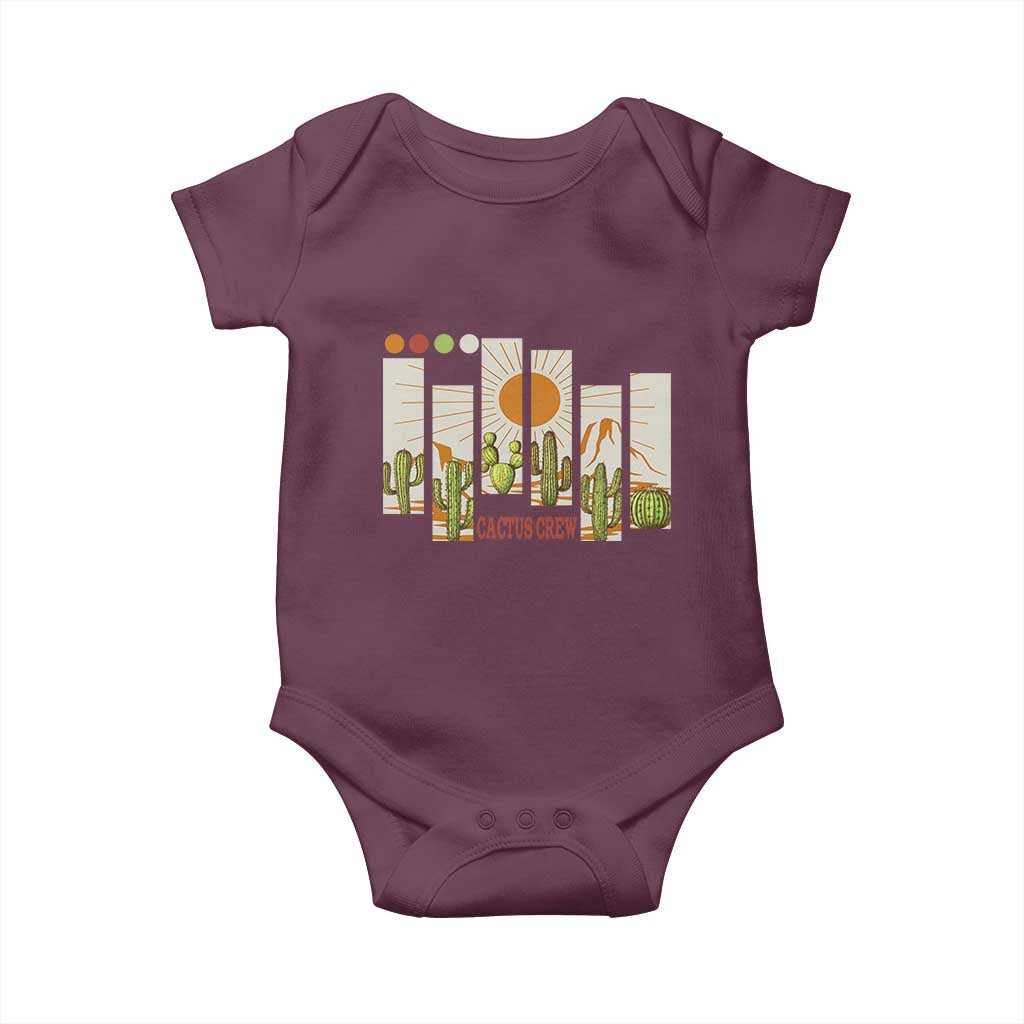 Succulent Plant Lover Gift Baby Onesie Cactus Crew TS12 Maroon Print Your Wear