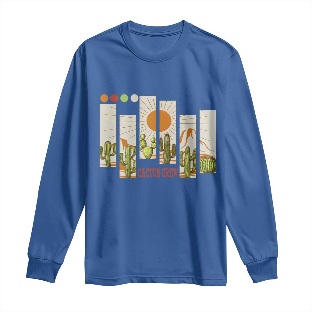Succulent Plant Lover Gift Long Sleeve Shirt Cactus Crew TS12 Royal Blue Print Your Wear
