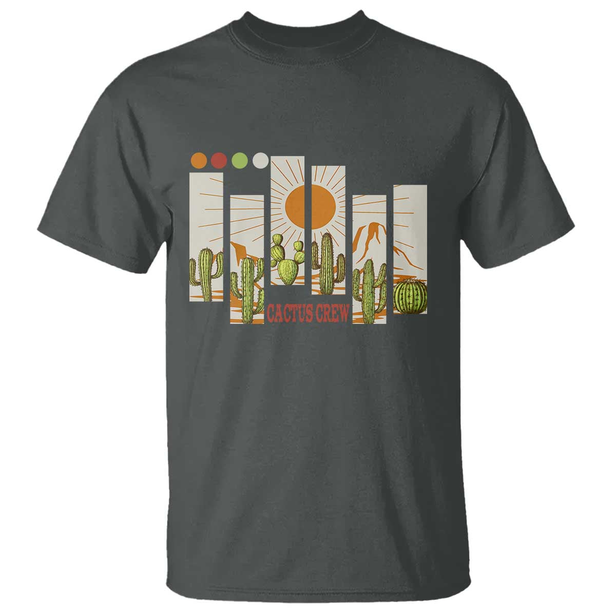 Succulent Plant Lover Gift T Shirt Cactus Crew TS12 Dark Heather Print Your Wear