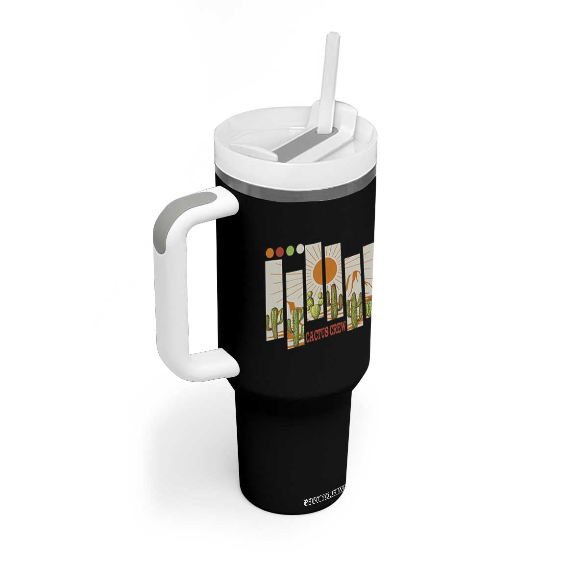 Succulent Plant Lover Gift Tumbler With Handle Cactus Crew TS12 Print Your Wear