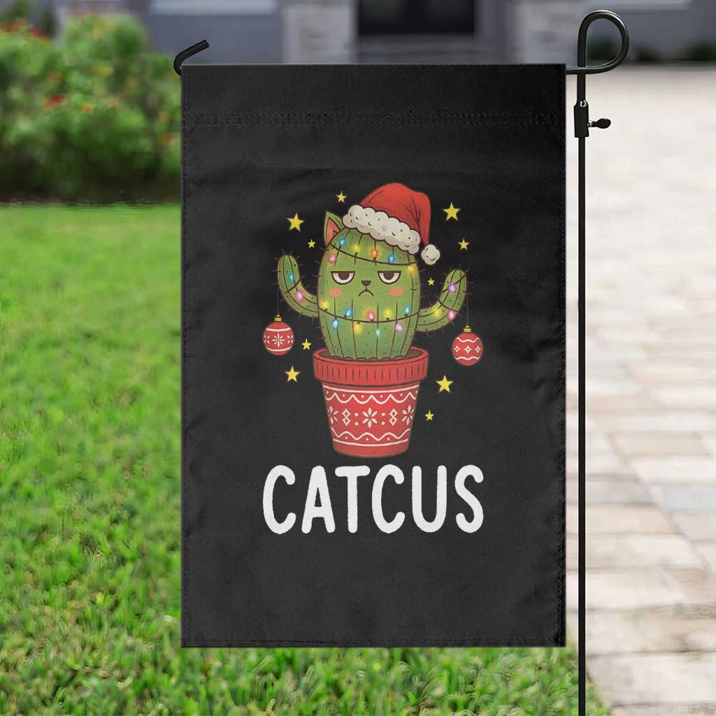 Funny Christmas Catcus Garden Flag Succulent Lover Gift TS12 Print Your Wear