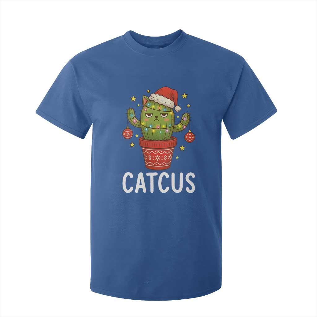 Funny Christmas Catcus T Shirt For Kid Succulent Lover Gift TS12 Royal Blue Print Your Wear