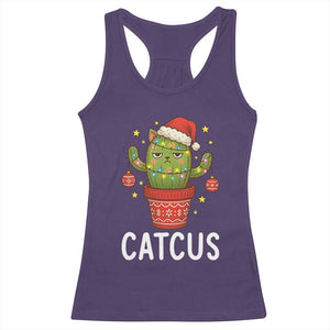 Funny Christmas Catcus Racerback Tank Top Succulent Lover Gift TS12 Purple Print Your Wear