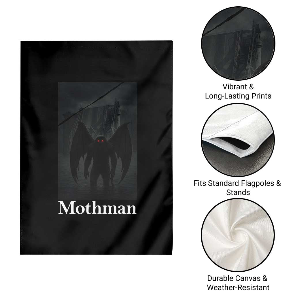 Mothman Garden Flag Folklore Cryptid Gift Silver Bridge West Virginia TS12 Print Your Wear