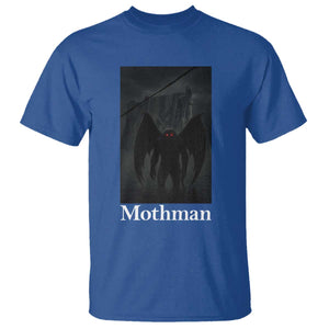 Mothman T Shirt Folklore Cryptid Gift Silver Bridge West Virginia TS12 Royal Blue Print Your Wear