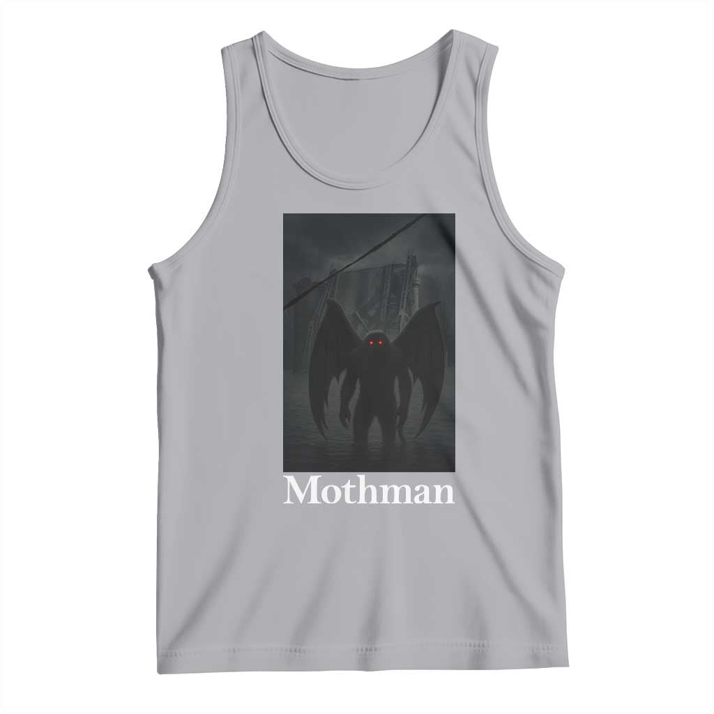Mothman Tank Top Folklore Cryptid Gift Silver Bridge West Virginia TS12 Athletic Heather Print Your Wear
