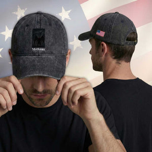 Mothman Washed Cotton Baseball Cap Folklore Cryptid Gift Silver Bridge West Virginia TS12 Print Your Wear