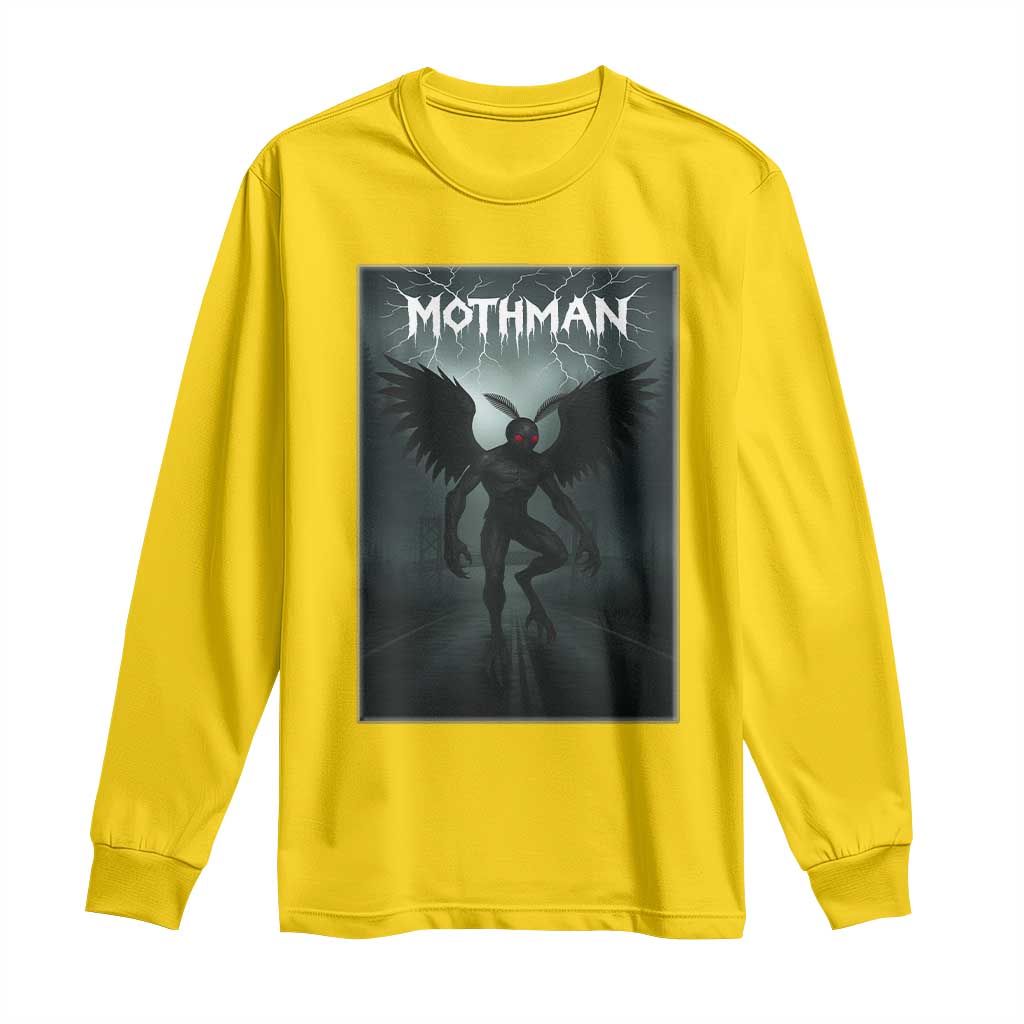 Mothman Long Sleeve Shirt Folklore Gothic Horror Cryptid Gift TS12 Daisy Print Your Wear