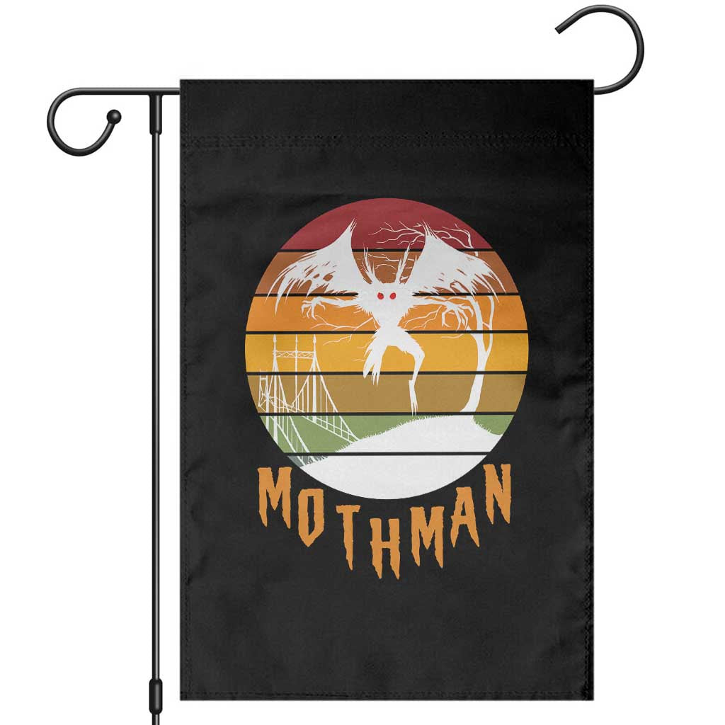 Mothman Garden Flag Retro Vintage Cryptid Gothic Horror Gift TS12 Black Print Your Wear