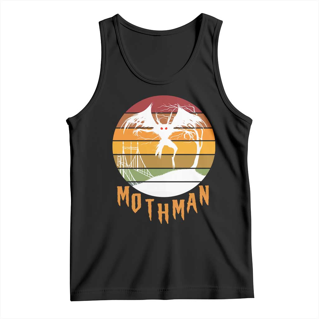 Mothman Tank Top Retro Vintage Cryptid Gothic Horror Gift TS12 Black Print Your Wear
