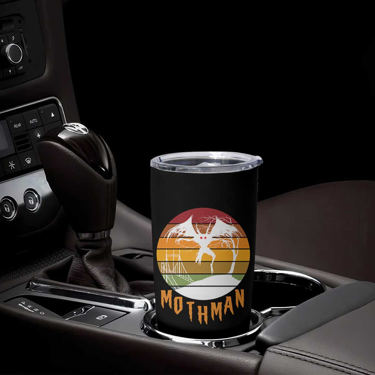 Mothman Tumbler Cup Retro Vintage Cryptid Gothic Horror Gift TS12 Print Your Wear