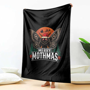 Mothman Throw Blanket Holiday Humor Merry Mothmas Cryptid Gift TS12 Print Your Wear
