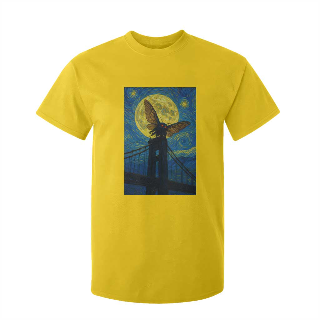 Mothman Starry Night T Shirt For Kid Van Gogh Cryptid Gift TS12 Daisy Print Your Wear