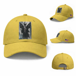 Mothman Sandman Baseball Cap Gothic Horror Fan Gift TS12 Baseball Cap Universal Fit Yellow Print Your Wear