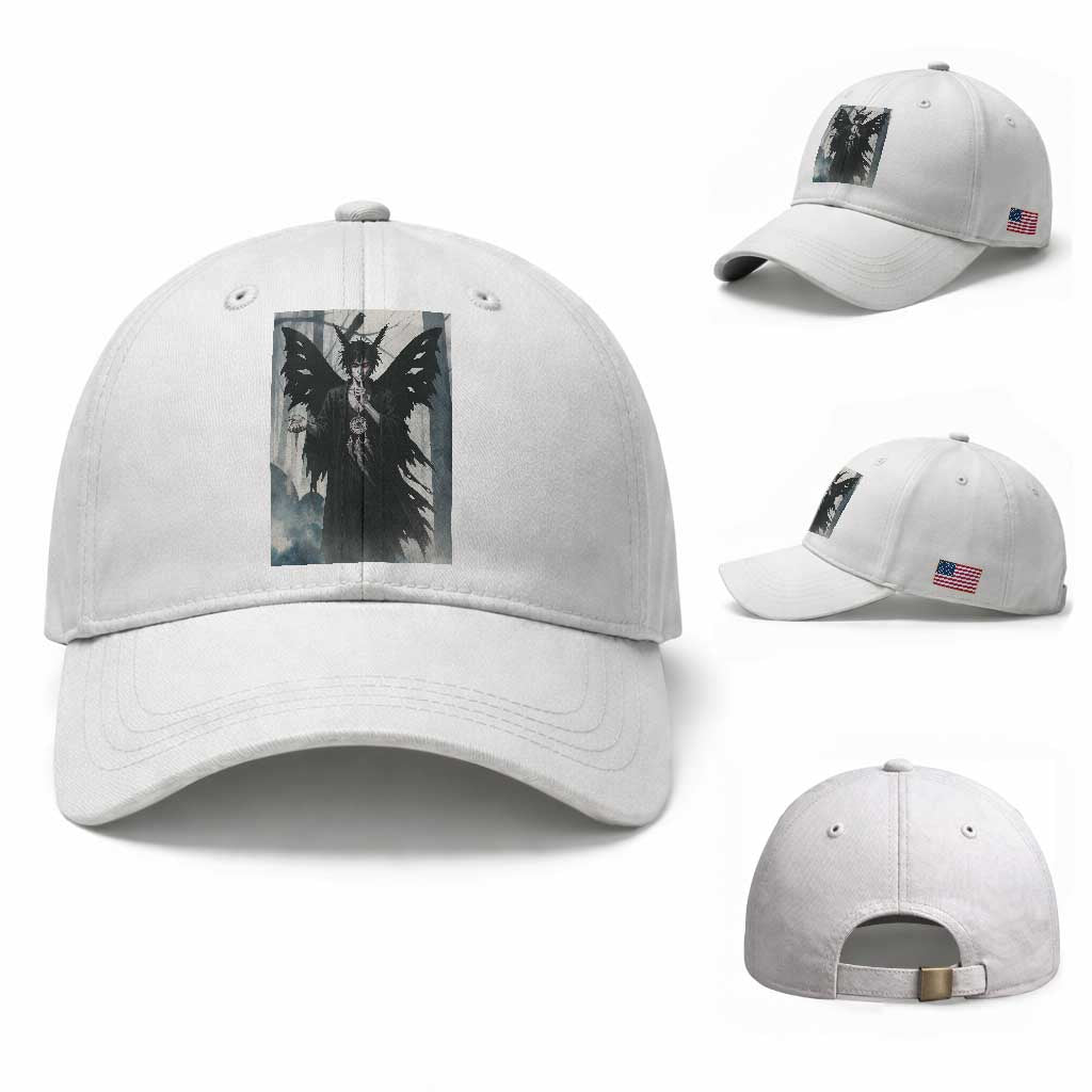 Mothman Sandman Baseball Cap Gothic Horror Fan Gift TS12 Baseball Cap Universal Fit White Print Your Wear