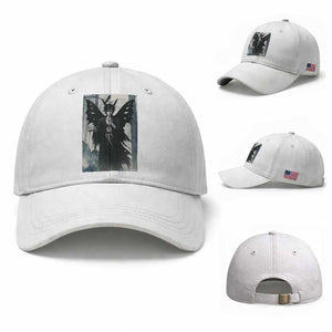 Mothman Sandman Baseball Cap Gothic Horror Fan Gift TS12 Baseball Cap Universal Fit White Print Your Wear