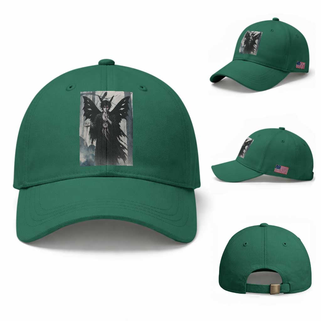 Mothman Sandman Baseball Cap Gothic Horror Fan Gift TS12 Baseball Cap Universal Fit Irish Green Print Your Wear