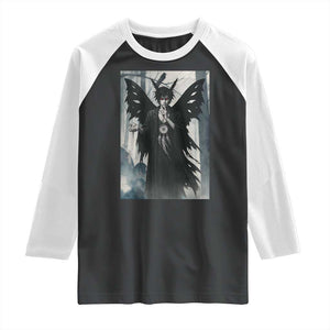 Mothman Sandman Raglan Shirt Gothic Horror Fan Gift TS12 Black White Print Your Wear